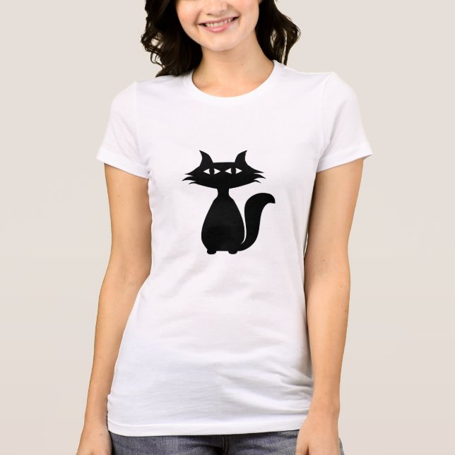 Camiseta Gato negro (Anverso)