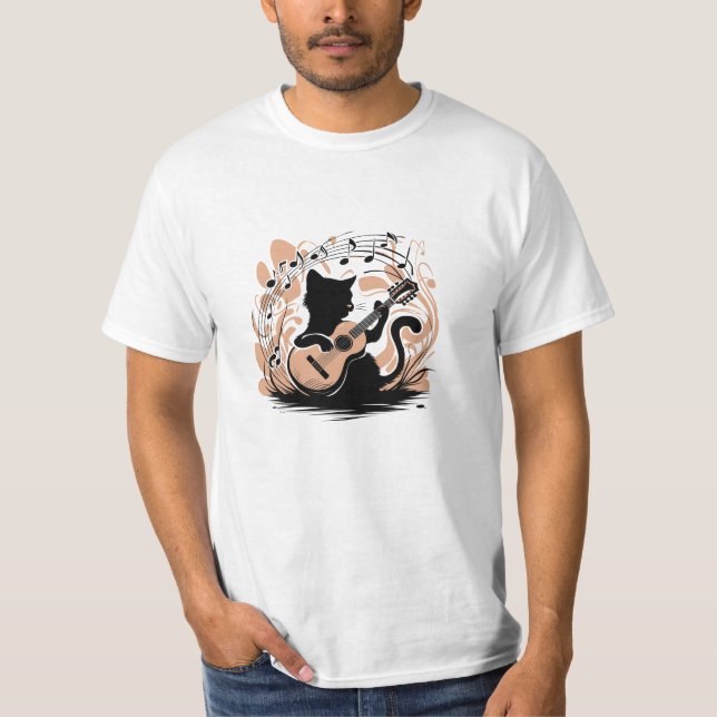 Camiseta - Gato negro (Anverso)