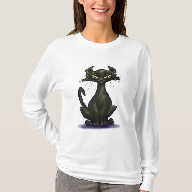 Camiseta Gato negro (Anverso)