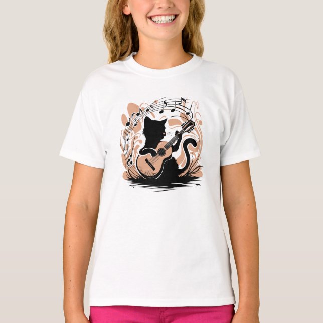Camiseta - Gato negro (Anverso)
