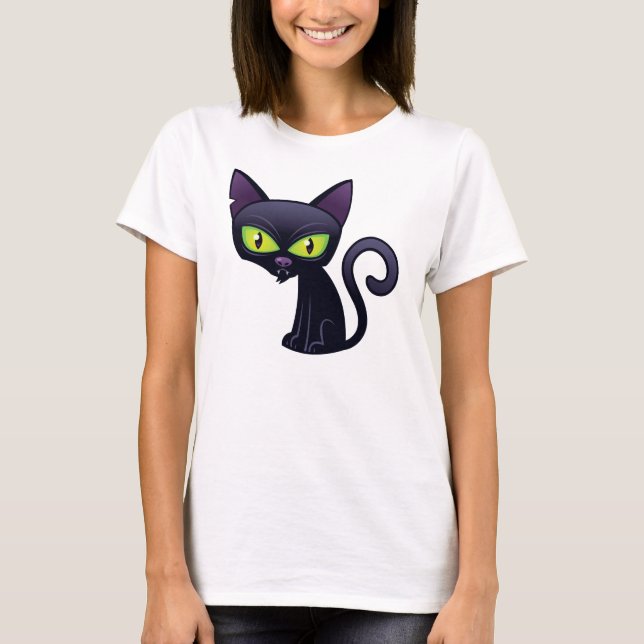 Camiseta Gato negro (Anverso)