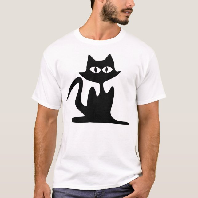CAMISETA GATO NEGRO (Anverso)