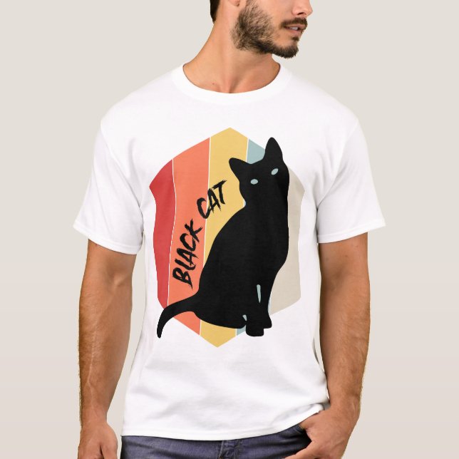 Camiseta Gato negro (Anverso)