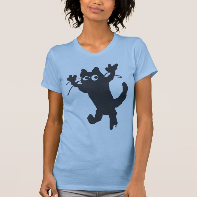Camiseta gato negro (Anverso)