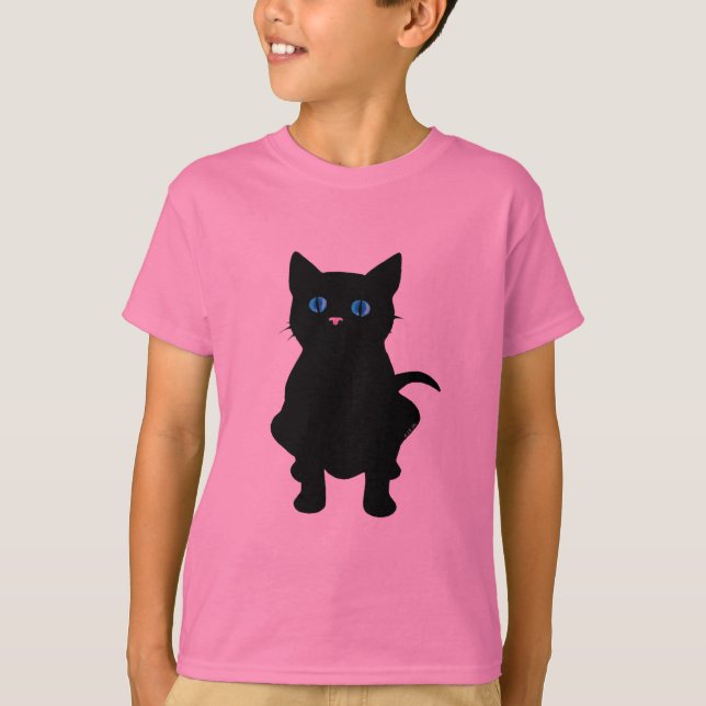 Camiseta Gato negro (Anverso)