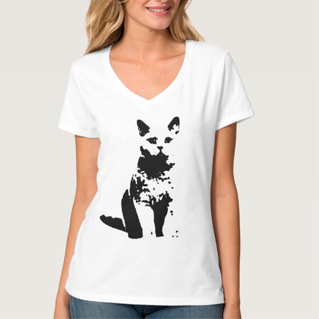Camiseta gato negro (Anverso)