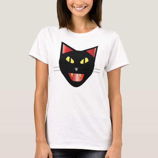 Camiseta Gato negro (Anverso)