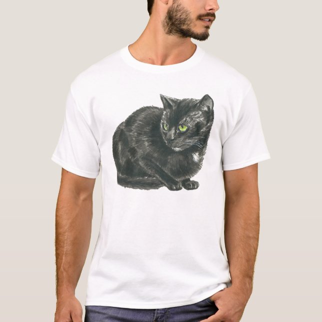 Camiseta Gato negro (Anverso)