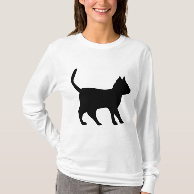 Camiseta Gato negro (Anverso)