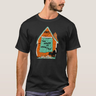 Camiseta Gato negro 1915 de la casa encantada de Halloween