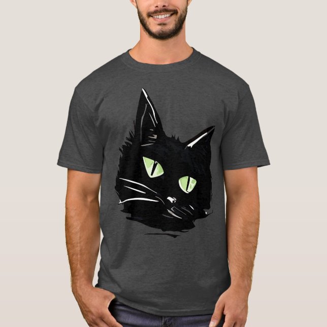 Camiseta Gato negro 2 (Anverso)
