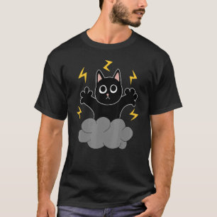 Camiseta Gato negro amarillo Lightning