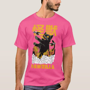 Camiseta Gato negro Anime Manga Hincha japonesa Fan Funny C