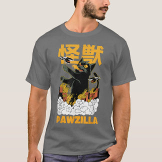 Camiseta Gato negro Anime Manga Hincha japonesa Fan Funny C