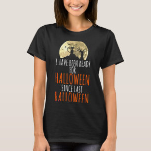 Camiseta Gato negro árbol muerto listo para halloween