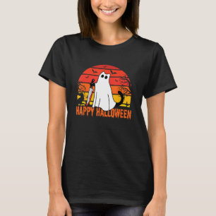Camiseta Gato negro asesino gracioso muerto con cuchillo Ha