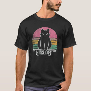 Camiseta Gato negro Ca Retro Vintage Silbido Fuera Miau Gat
