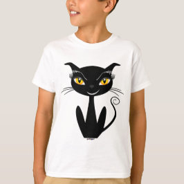Camiseta Gato negro caprichoso