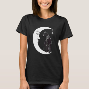 Camiseta Gato negro celestial pagan familiar de bruja