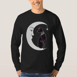 Camiseta Gato negro celestial pagan familiar de bruja