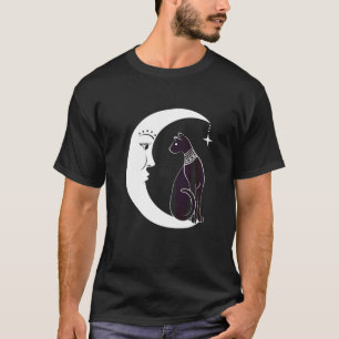 Camiseta Gato negro celestial pagan familiar de bruja