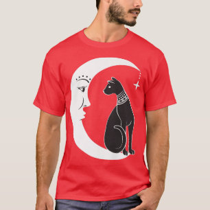 Camiseta Gato negro celestial pagan familiar de bruja
