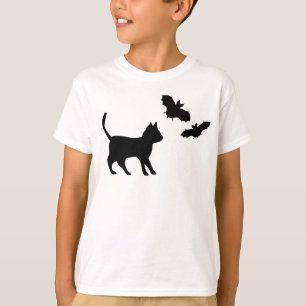 Camiseta Gato negro con bata