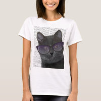 Gato negro con gafas de sol 2