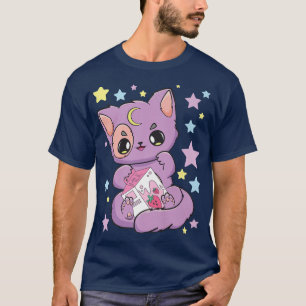 Camiseta Gato Negro Con Una Leche De Fresa Para Un Amor Bob