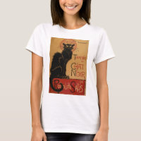Gato negro de Art Nouveau Le Chat Noir del vintage