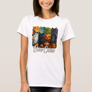 Camiseta Gato negro de Boo Crew Halloween