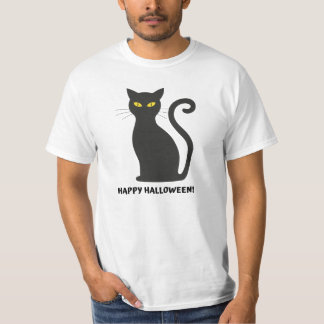 Camiseta Gato negro de bruja de Halloween Scary