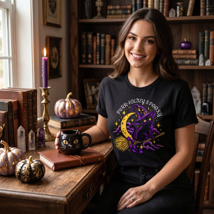 Camiseta Gato negro de bruja perfectamente espeluznante Hal