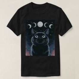 Camiseta Gato negro de gótico, regalo de Gótico, gato negro