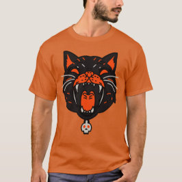 Camiseta Gato negro de Halloween