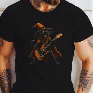 Camiseta gato negro de Halloween
