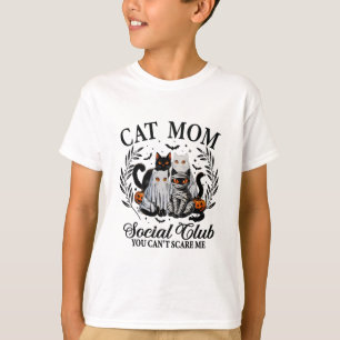 Camiseta Gato negro de Halloween Club Social Gótico Spooky
