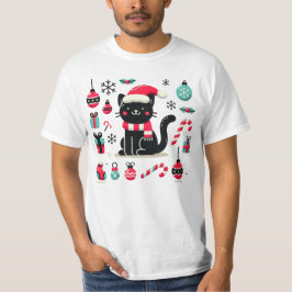 Camiseta Gato negro de los navidades