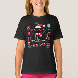 Camiseta Gato negro de los navidades