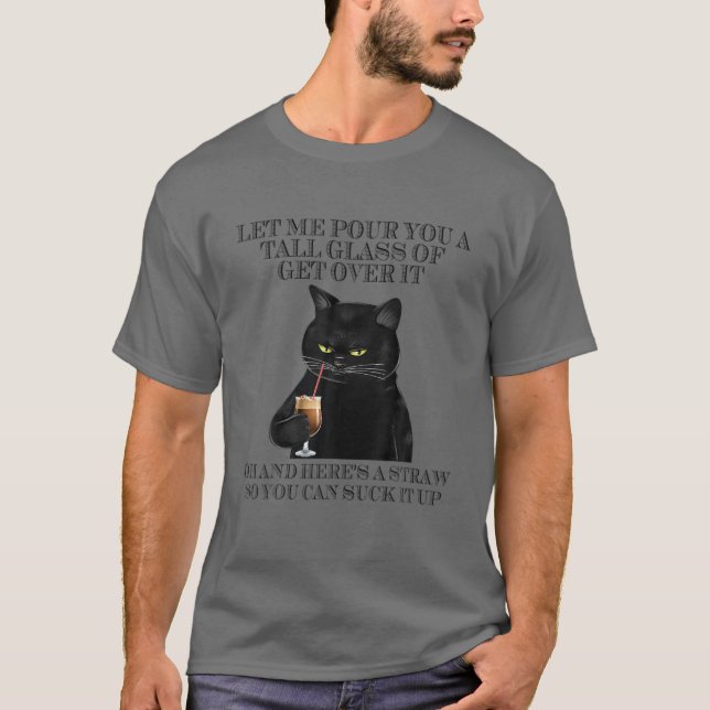 Camiseta Gato Negro Déjame Que Te Lleve Una Gran Vez. (Anverso)
