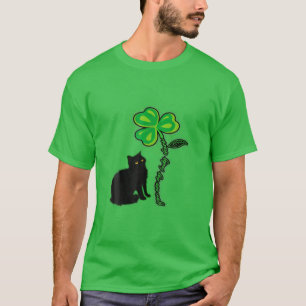Camiseta Gato negro del Día de los Patrocinadores Mi Lucky 