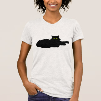 Camiseta Gato negro desapasible