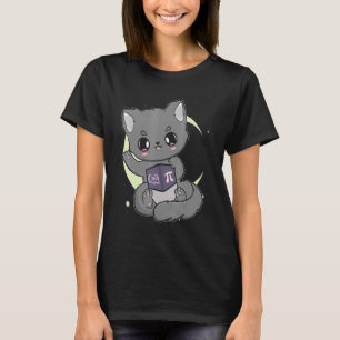 Camiseta Gato Negro Día del Pi Felino Maullido 3 14159 Neko