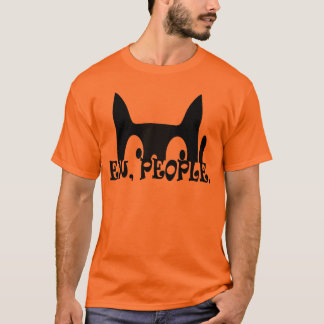 Camiseta Gato negro divertido para los ojos
