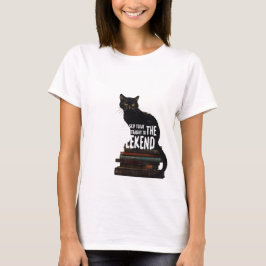 Camiseta Gato negro en libros "Salta al fin de semana"