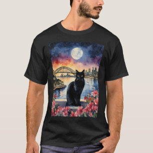 Camiseta Gato Negro En Sydney Australia - Visitando La Óper
