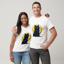 Camiseta Gato negro enojado