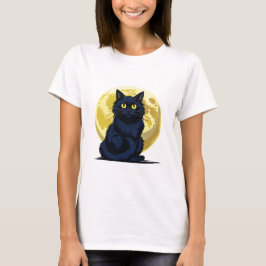 Camiseta Gato negro enojado