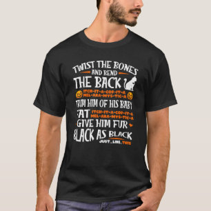 Camiseta Gato negro espeluznante vintage de Halloween Jacko