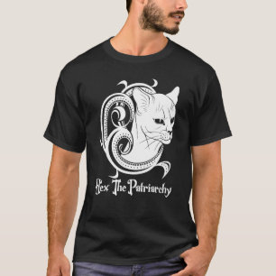 Camiseta Gato negro feminista odia al patriarcado